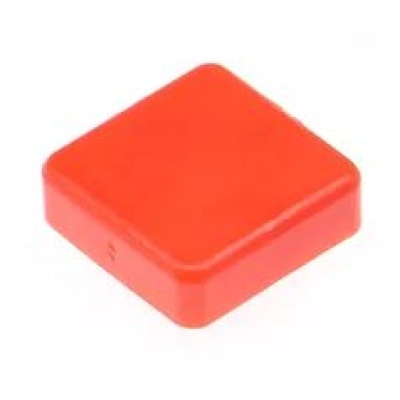 Cap voor 12x12 micro drukknop schakelaar vierkant Rood